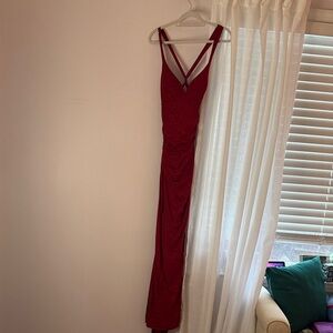 Windsor Strappy Red Prom Dress